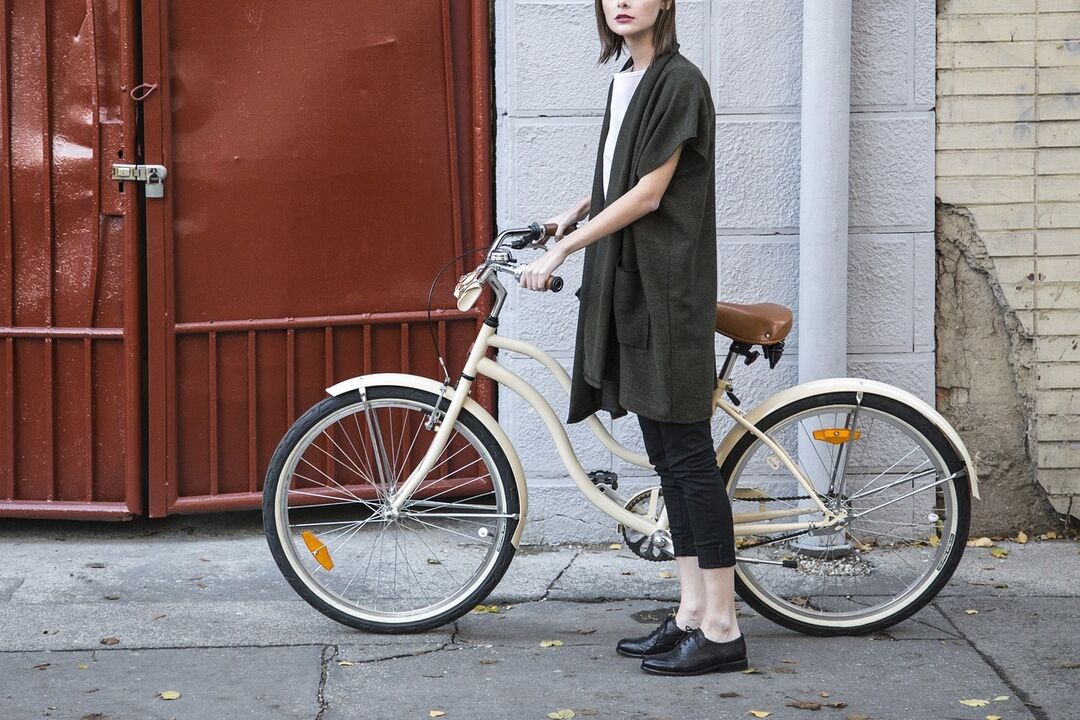 Girl with bike